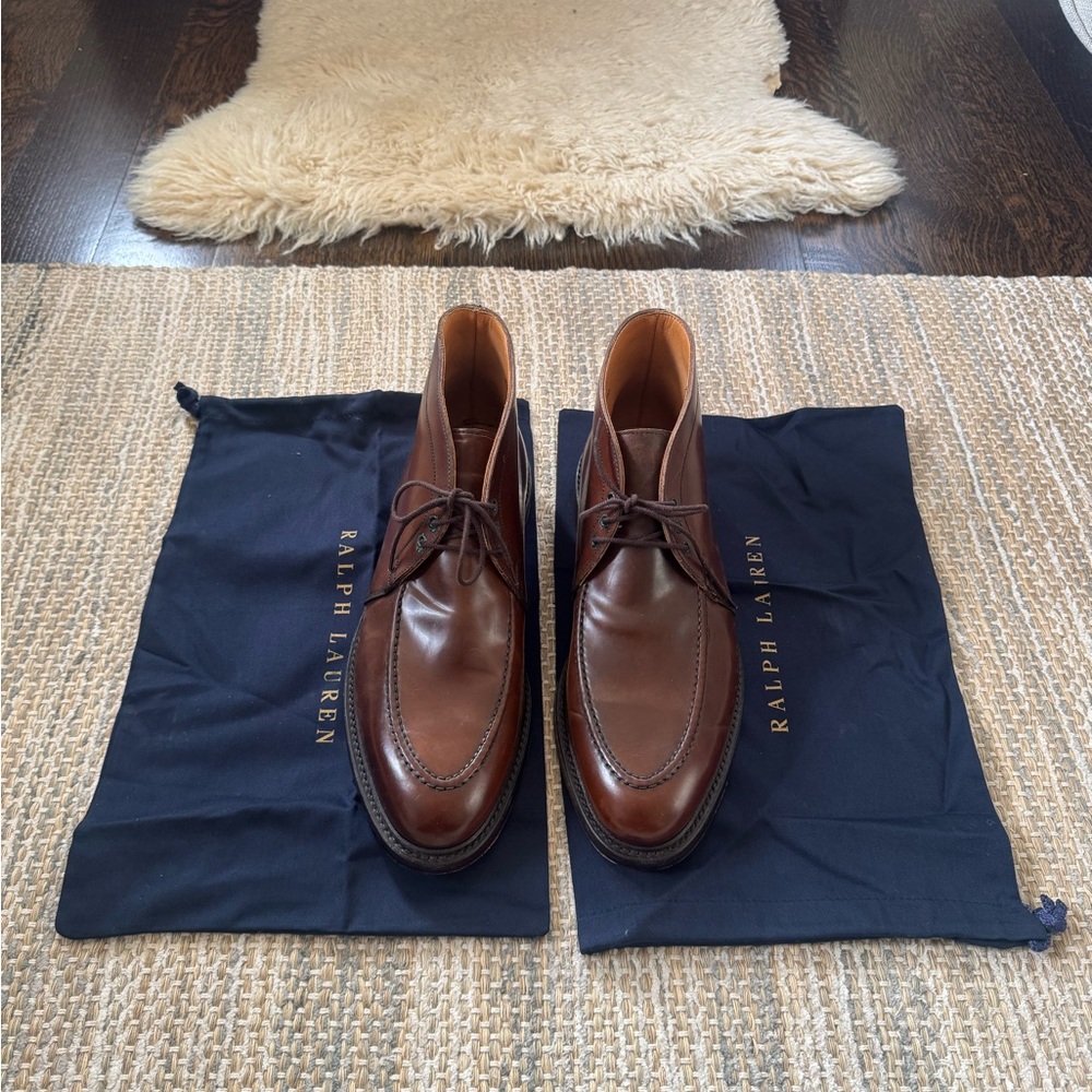 Ralph Lauren Gifford Men’s dark brown cordovan leather Boot, 10D, NWT, Original